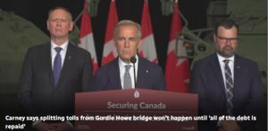 Canada won’t share gordie howe Bridge Toll Revenue Until $6.4 Billion debt is repaid: PM Carney